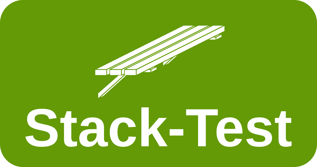 Button zum Starten des Stack-Tests